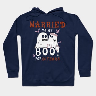 Funny 4th Wedding Anniversary October 4th Anniversary Hoodie